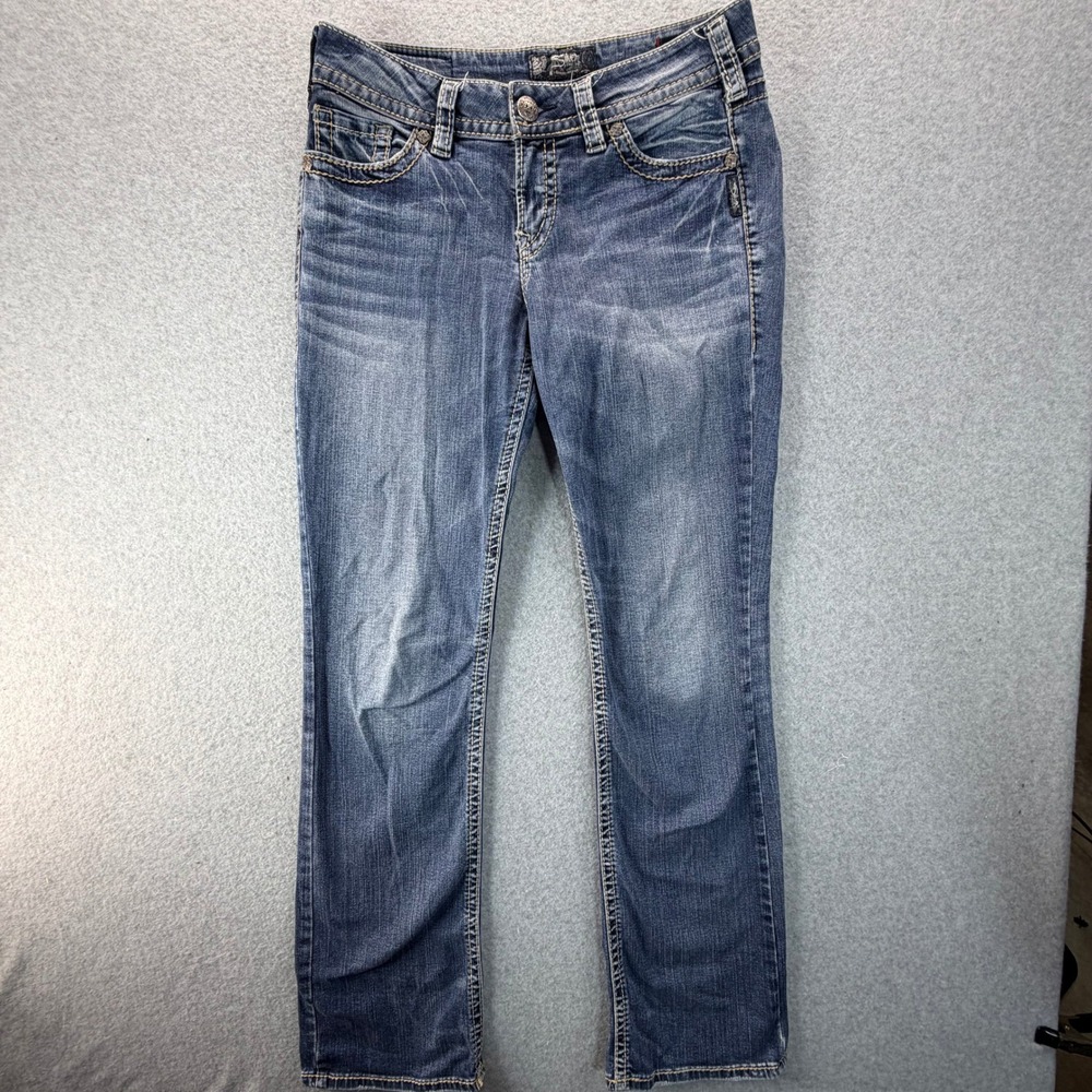 Silver Jeans Suki Mid Slim Boot Medium Wash Denim Jeans W29 L33 L93606SAI342